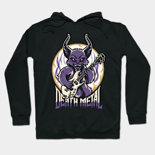 death metal Satanic Baphomet cat Hoodie